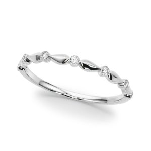 Cora Wedding Band Platinum (Setting Price)