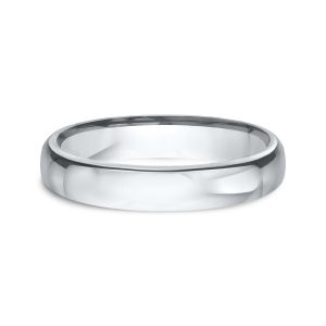 Euro Comfort-Fit Plain  (3.5mm)Wedding Band Platinum (Setting Price)