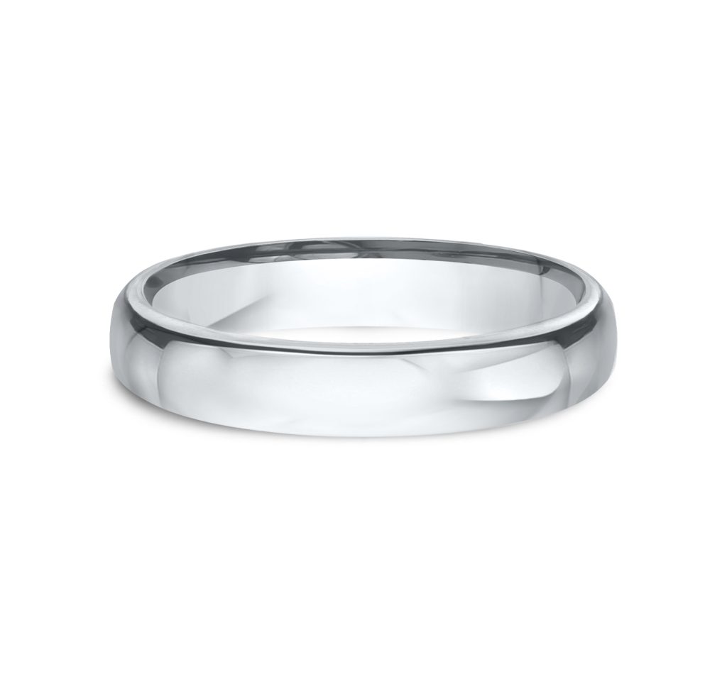 Euro Comfort-Fit Plain  (3.5mm)Wedding Band Platinum (Setting Price)
