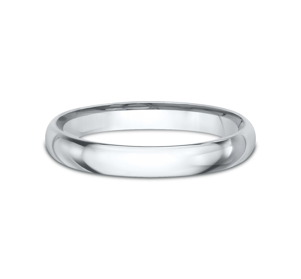 Classic Comfort-Fit  (2.5mm)Wedding Band Platinum (Setting Price)