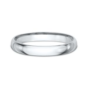 Classic Comfort-Fit  (2.5mm)Wedding Band Platinum (Setting Price)