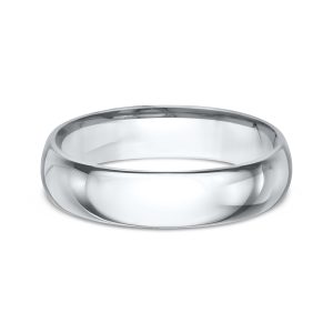 Classic Comfort-Fit  (5mm)Wedding Band Platinum (Setting Price)