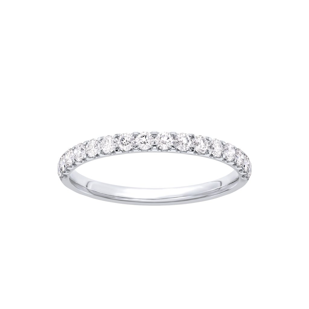U-Prong Diamond  (.33 ct. tw.)Wedding Band Platinum (Setting Price)