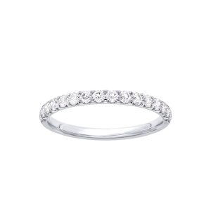 U-Prong Diamond  (.33 ct. tw.)Wedding Band Platinum (Setting Price)