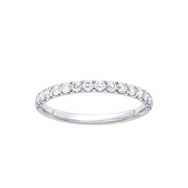 U-Prong Diamond  (.33 ct. tw.)Wedding Band Platinum (Setting Price)
