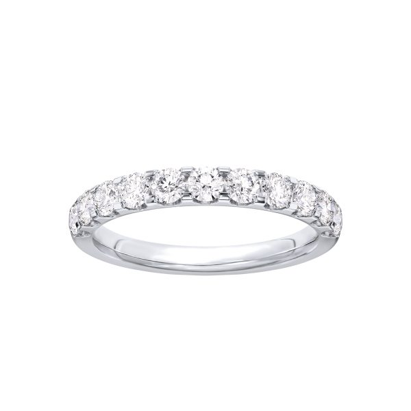 U-Prong Lab Diamond  (.75 ct. tw.)Wedding Band Platinum (Setting Price)