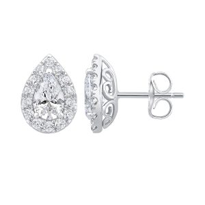 14K White Gold  Earrings