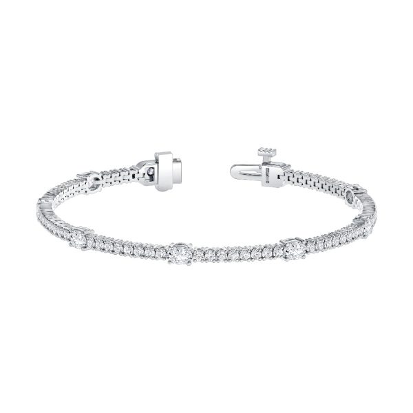 14K White Gold  Bracelet
