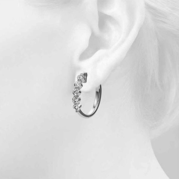 14K White Gold  Earrings