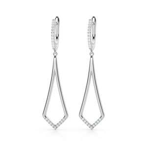 14K White Gold  Earrings