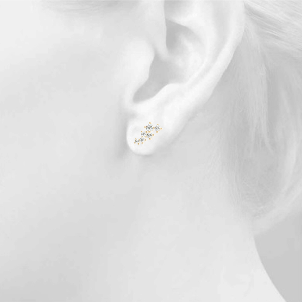 14K White Gold  Earrings
