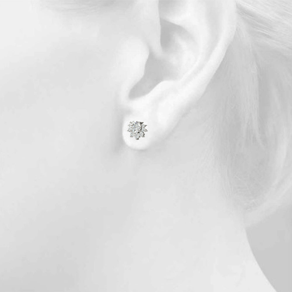 14K White Gold  Earrings