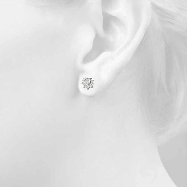 14K White Gold  Earrings