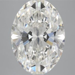 3.93 Carat Oval Cut Lab Diamond