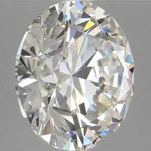 3.96 Carat Round Cut Lab Diamond