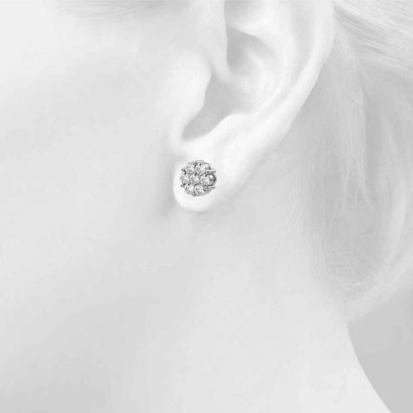 14K White Gold  Earrings