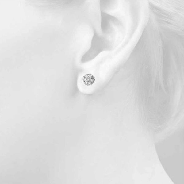 14K White Gold  Earrings