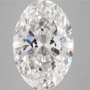7.76 Carat Oval Cut Lab Diamond