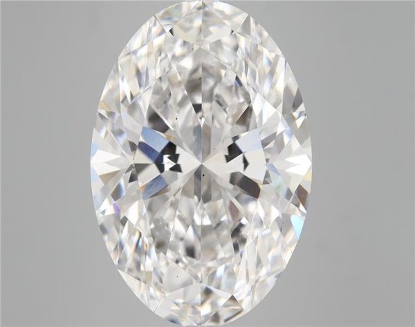 7.76 Carat Oval Cut Lab Diamond