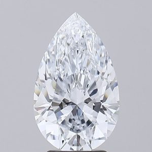 3.39 Carat Pear Cut Lab Diamond