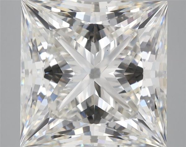 6.60 Carat Princess Cut Lab Diamond