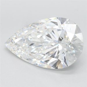 6.09 Carat Pear Cut Lab Diamond
