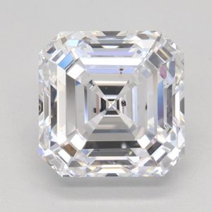 1.62 Carat Asscher Cut Lab Diamond