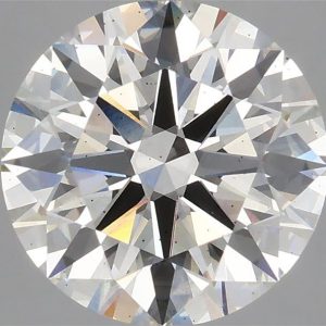 3.61 Carat Round Cut Lab Diamond