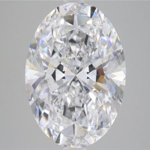 5.72 Carat Oval Cut Lab Diamond