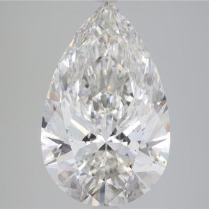6.07 Carat Pear Cut Lab Diamond