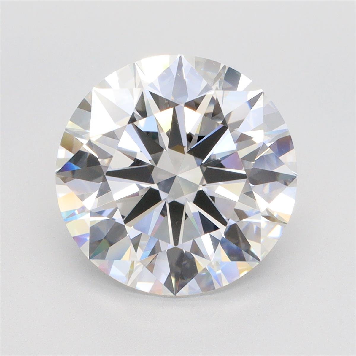6.04 Carat Round Cut Lab Diamond