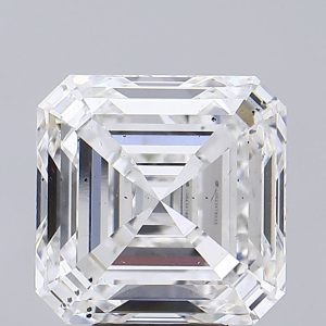 7.42 Carat Asscher Cut Lab Diamond