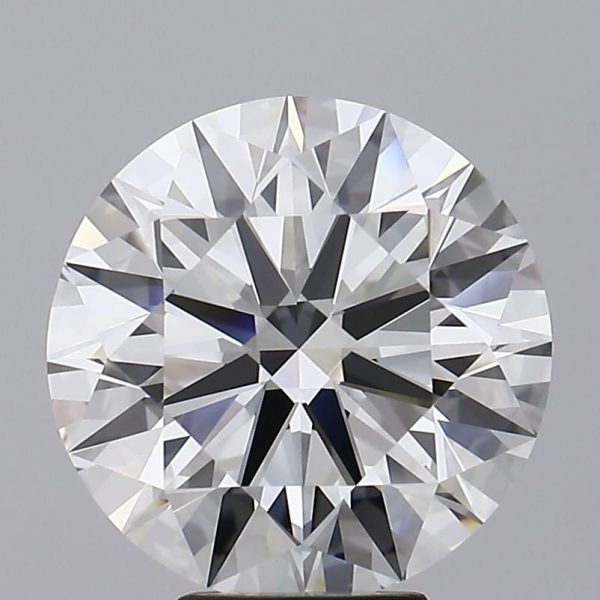 6.39 Carat Round Cut Lab Diamond