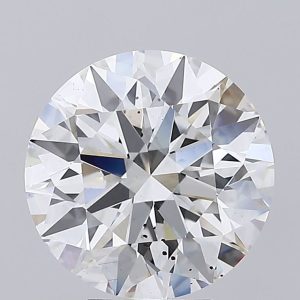 5.74 Carat Round Cut Lab Diamond