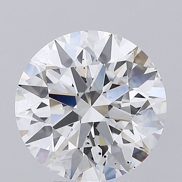 5.74 Carat Round Cut Lab Diamond