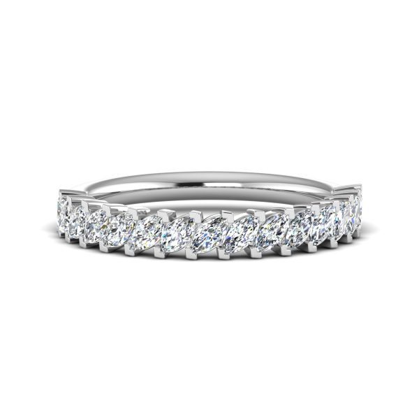 Alma Lab Diamond Anniversary Wedding Band Platinum (Setting Price)
