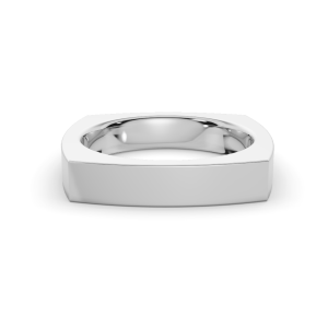 Flat Euro Comfort Fit (4Mm)Wedding Band Platinum (Setting Price)