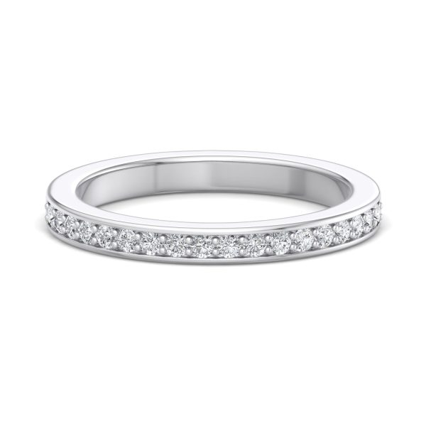 Ivory Wedding Band Platinum (Setting Price)