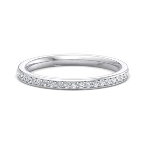 Meredith Pav? Wedding Band Platinum (Setting Price)