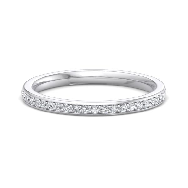 Meredith Pav? Wedding Band Platinum (Setting Price)