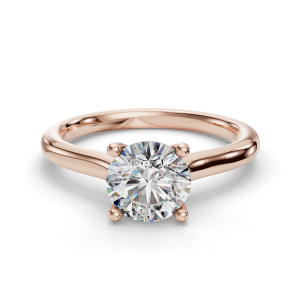 Adalynn Cathedral Solitaire Engagement Ring - 14K Rose Gold (Setting Price)
