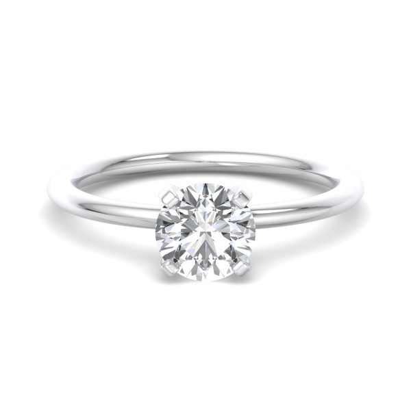 Kinley 4 Prong Solitaire Engagement Ring - Platinum (Setting Price)