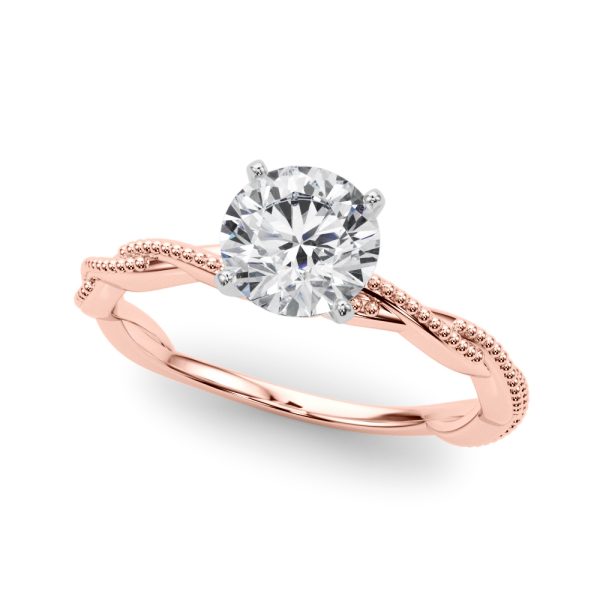 Leena Solitaire Engagement Ring - 14K Rose Gold (Setting Price)