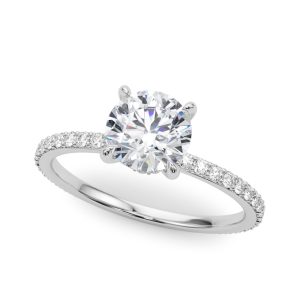 Sedona Hidden Halo Engagement Ring - Platinum (Setting Price)