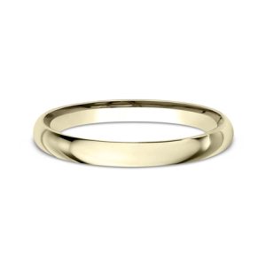Classic Comfort-Fit  (2mm)Wedding Band 14K Yellow Gold (Setting Price)
