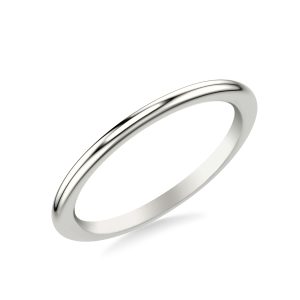 Delphina High Polished Wedding Band Platinum (Setting Price)
