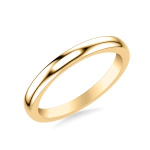 Darien Polished Wedding Wedding Band 18K Yellow Gold (Setting Price)