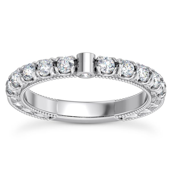 Abbe Lab Wedding Band Platinum (Setting Price)