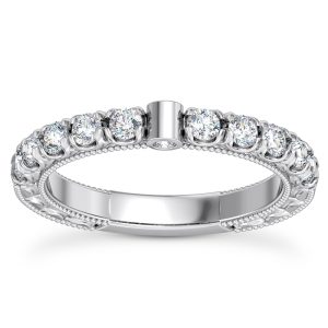 Abbe Diamond Wedding Band Platinum (Setting Price)