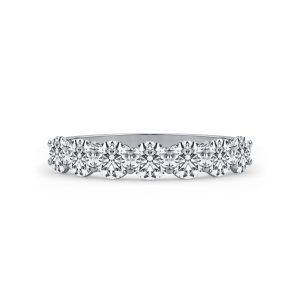 Classic Seven-Stone Round Lab Diamond  (1.00ct. tw.)Wedding Band Platinum (Setting Price)